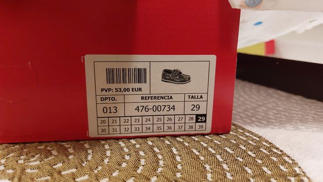 Zapato niño Pablosky N°29. Azul Marino  vestir