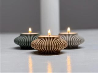 Portacandele in Resina Stampato in 3D – Design Mod