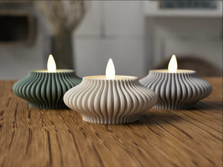 Portacandele in Resina Stampato in 3D – Design Mod