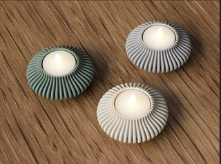 Portacandele in Resina Stampato in 3D – Design Mod