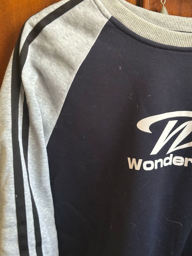 Sudadera Wonderwall gris-negra M