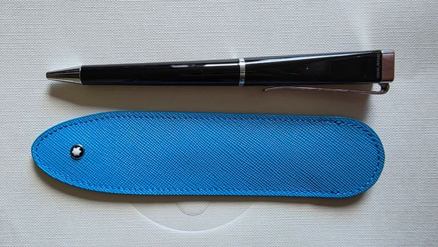 Funda Montblanc Sartorial azul nueva