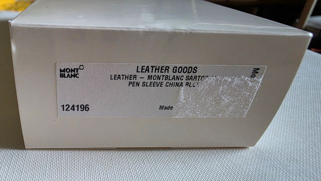 Funda Montblanc Sartorial azul nueva