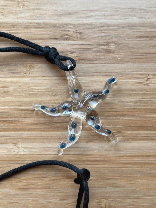 Collana stella marina di vetro