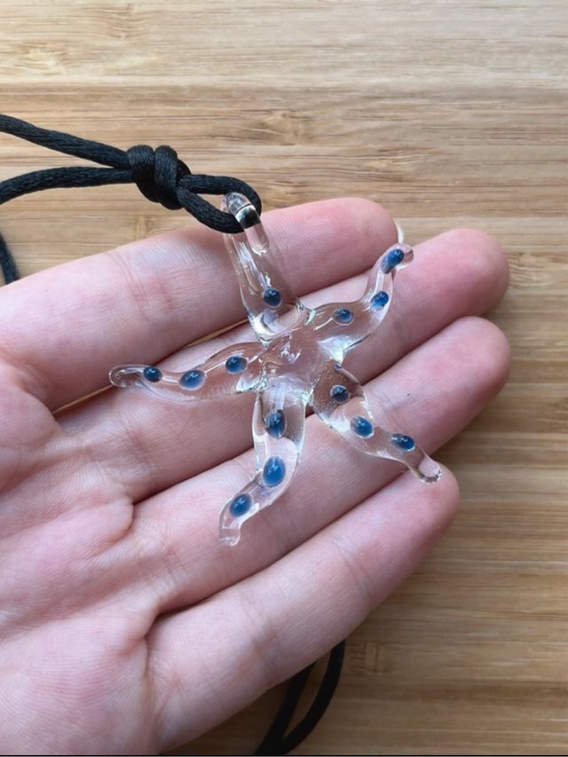 Collana stella marina di vetro
