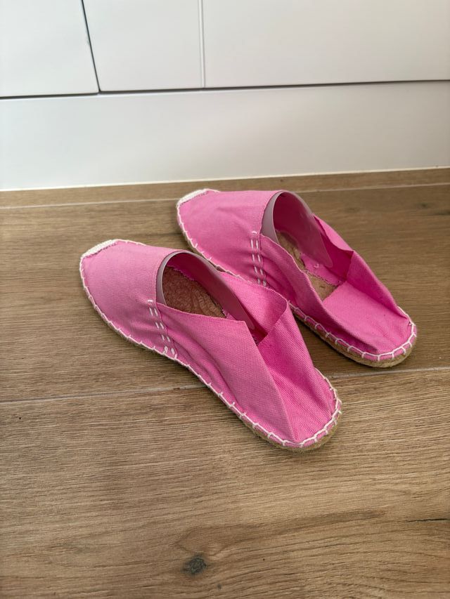 Alpargata esparto rosa