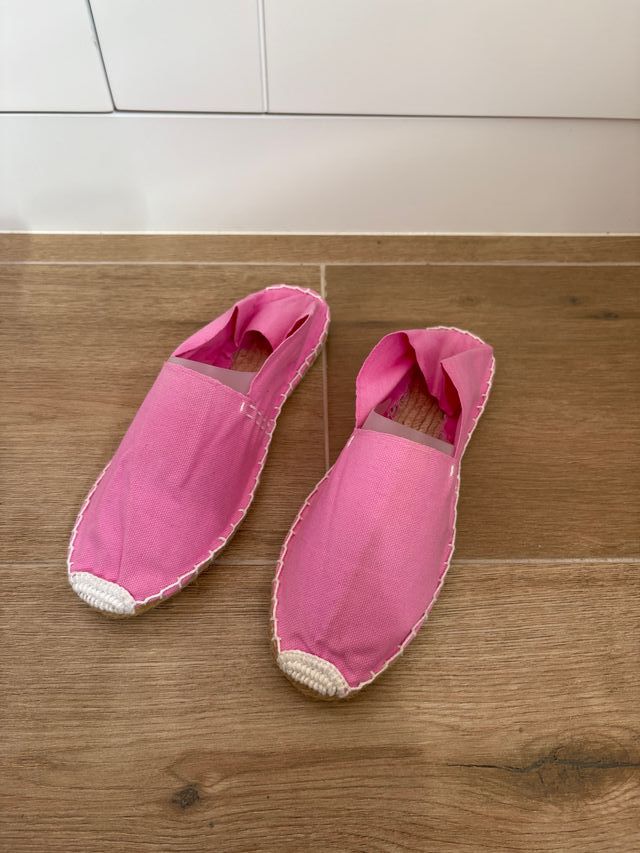 Alpargata esparto rosa