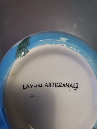 Caraffa lavori artigianali con margherite