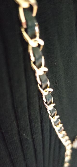 Cardigan nero con appliques dorati, M-L