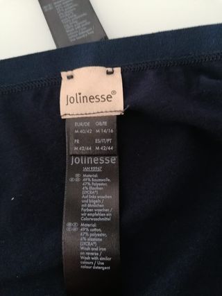 Conjunto lencería Jolinesse azul lunares