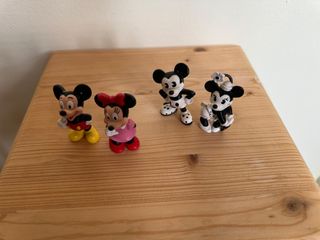 4 Muñecos Mickey y Minnie PVC
