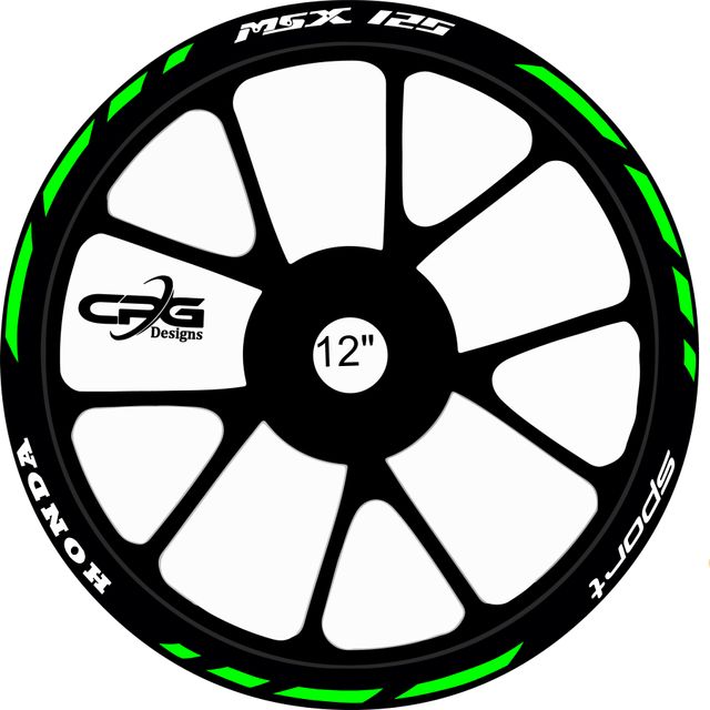 Pegatinas llantas honda msx 125 12 pulgadas
