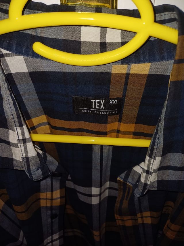 Camisa de Cuadros azules y amarillos Talla XXL