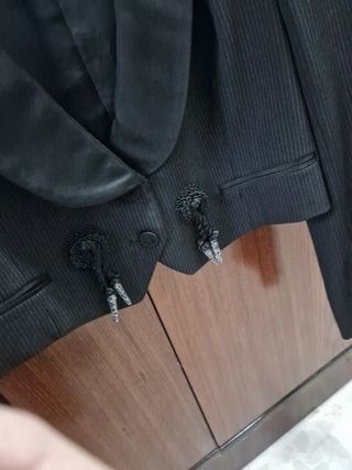 Chaquetilla Zara Woman negra a rayas