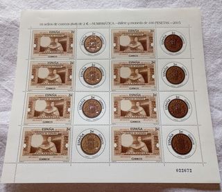 BILLETE 100 PTAS Y MONEDA 100 PTAS - 2015
