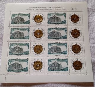 BILLETE 1000 PTAS Y MONEDA 25 CTMS - 2016.