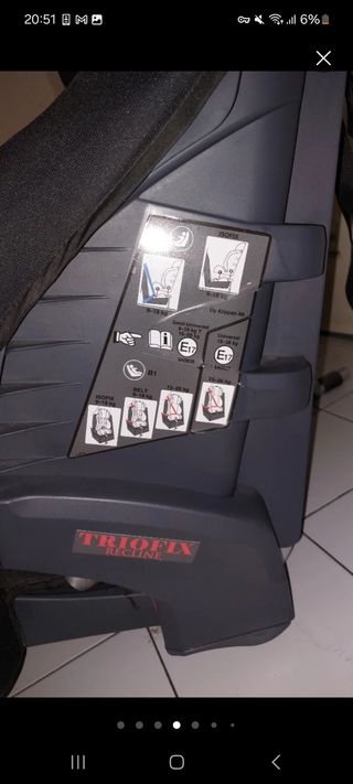Silla coche Klippan Triofix Recline