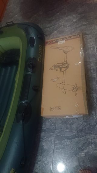 Motor Electr+Barca Inchable Sevylor FH280+Acesori