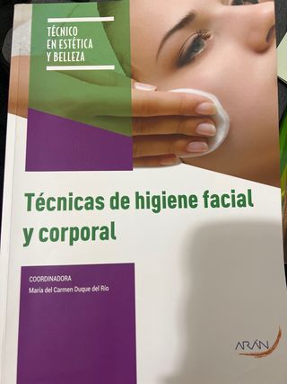 Técnicas de higiene facial y corporal