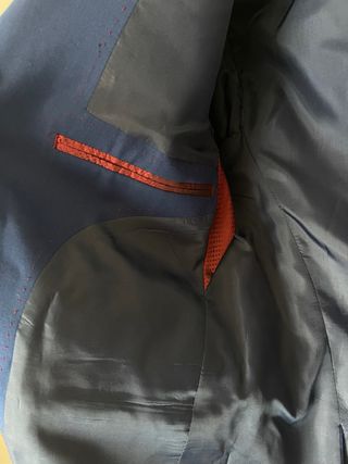 Traje azul graduación