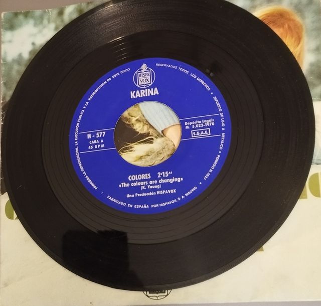 Vinilo Karina - Colores/Mi Diario