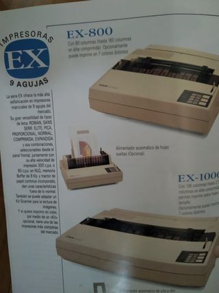 Impresora Epson EX-800 - Matricial 9 agujas