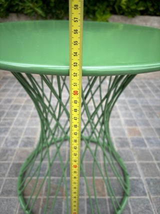 Mesa auxiliar de jardín esmaltada Troia El Corte Inglés