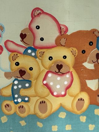 2 unici e adorabili bauli vintage dipinti a mano