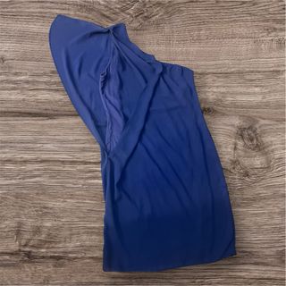 Vestido asimétrico azul - Talla única