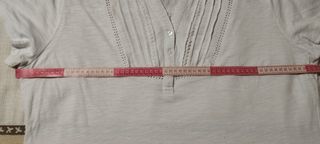 Blusa blanca mujer talla 50