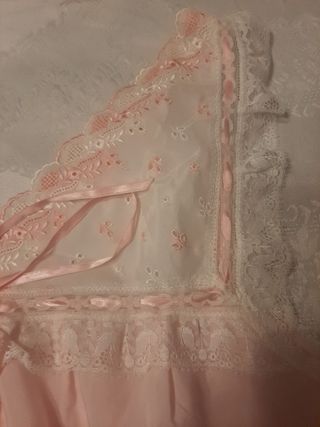Camisón rosa vintage