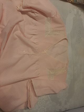 Camisón rosa mujer vintage