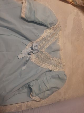 Camisón azul mujer - vintage