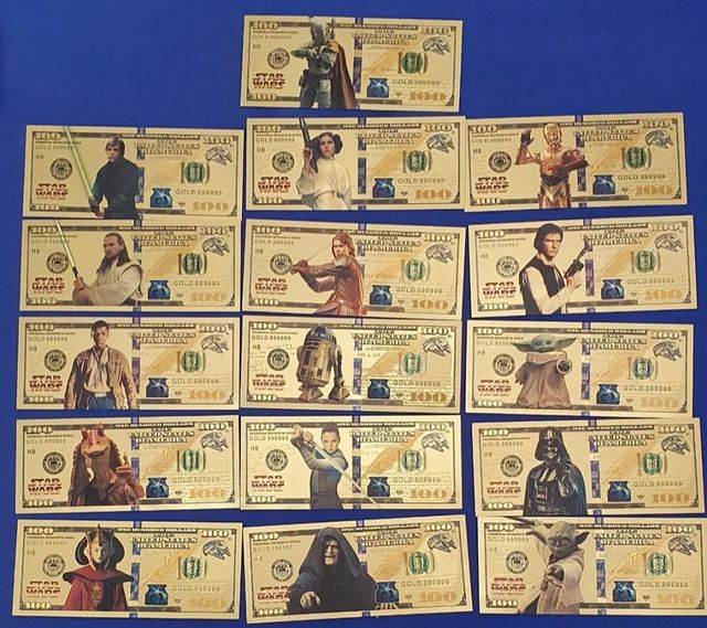 Star wars: Coleccion 23 billetes  laminados nuevos