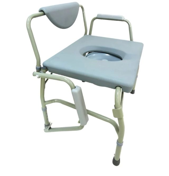 Silla Wc BARIÁTRICA con Reposabrazos Abatibles Resistente 225 Kg