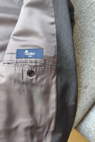 Traje gris Señor - Hombre