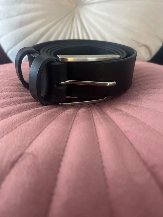 Cintura in pelle nera