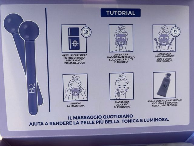 HQ sfere massaggio viso con maschera