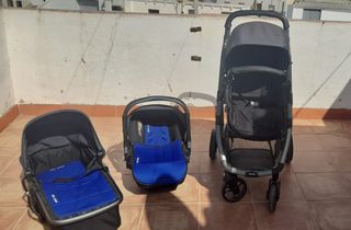 Carricoche Be Cool + capazo + silla coche