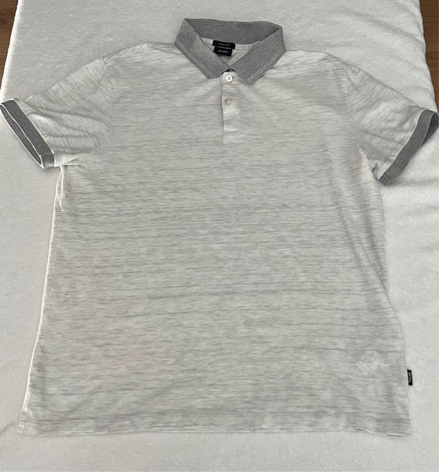 Polo Hugo Boss gris-marfil