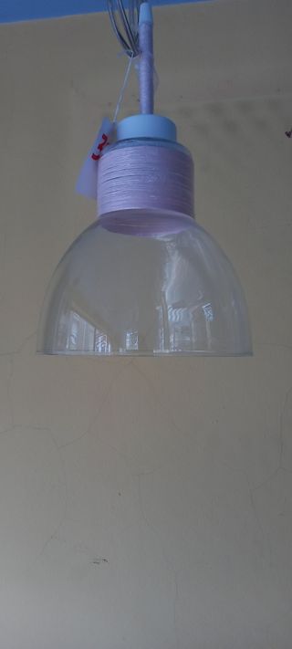 Lámpara colgante rosa