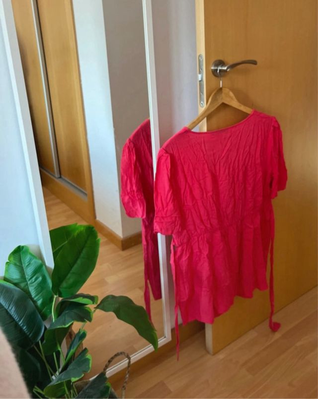 Blusa premamá rosa - Talla 46