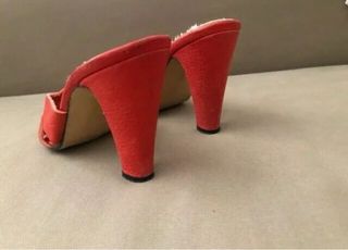 Fiorucci Vintage Sabot Sandali Scarpe con tacco Cuore Slipon 37