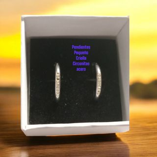 Pendientes pequeños criolla plata