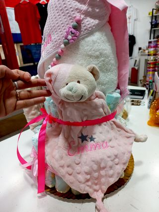 Tarta de Pañales Personalizada Regalos Nacimiento