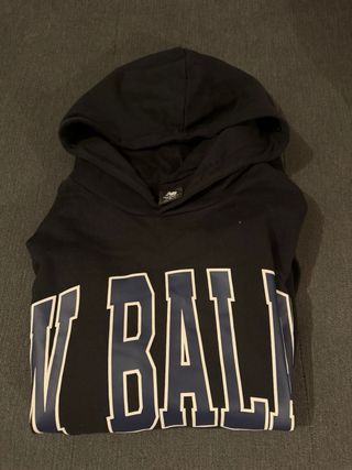 SUDADERA NEW BALANCE  TALLA 3 L COLOR NEGRO 