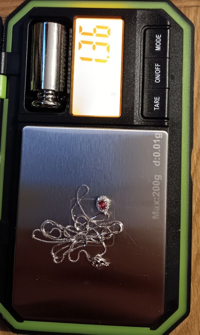 Colgante zafiro y diamantes