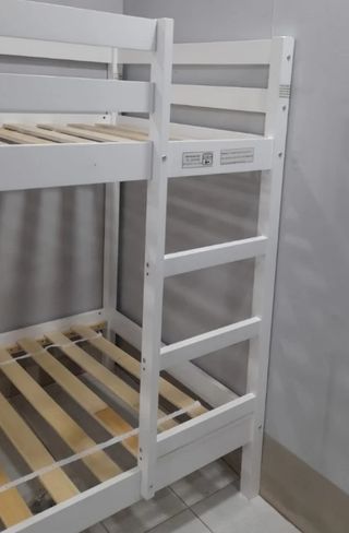 SUPER OFERTA LITERA DE MADERA BLANCA