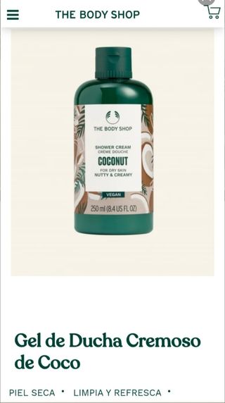 THE BODY SHOP. COFRE COCO, LÍNEA VEGANA
