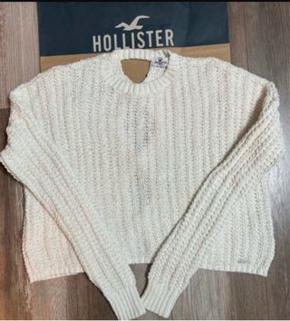 Suéter Hollister blanco